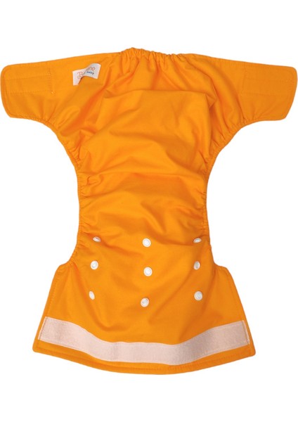 Baby Ybb Yıkanabilir Bebek Bezi Cepli Turuncu Renk Cırt  Cırtlı 8 - 18 kg