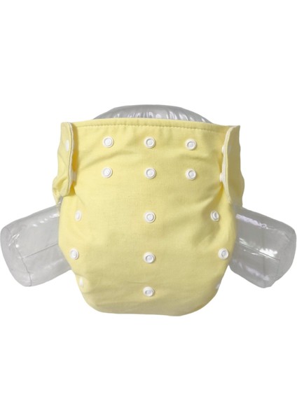 Baby Ybb Yıkanabilir Bebek Bezi Cepli Sarı Renk Çıt Çıtlı I8 - 18 kg