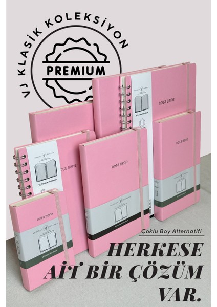 Nota Bene Classic Sert Kapak Defter, 13X21 Cm, Çizgili indirimleri