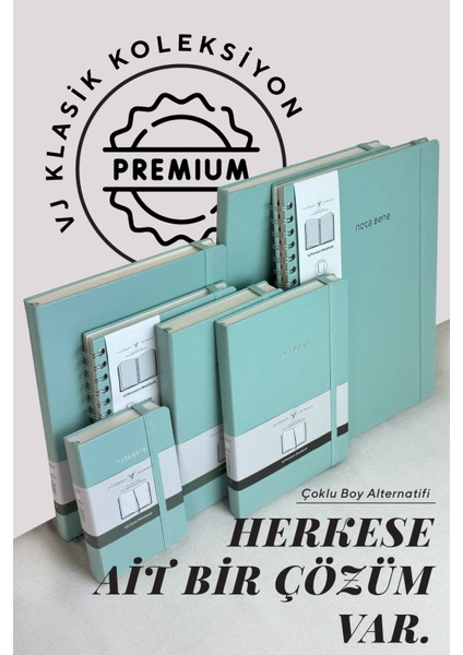 Nota Bene Classic Sert Kapak Defter, 13X21 Cm, Çizgili