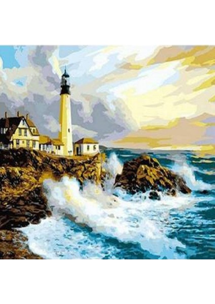 Hobby Deniz Feneri ve Dalgalar Sayılarla Boyama Seti Rulo