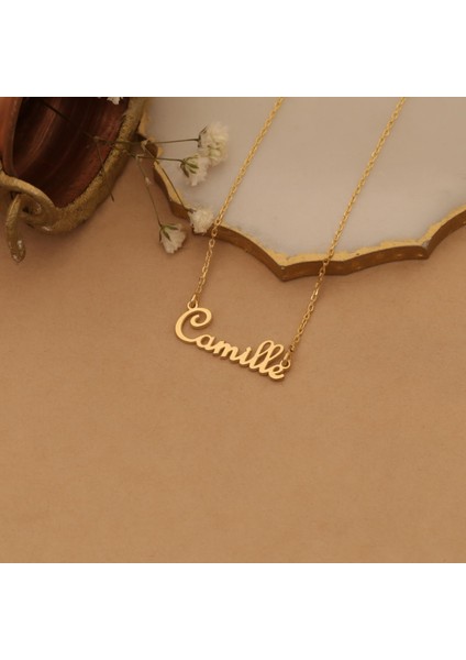 925 Ayar Gümüş French Script Font Isim Yazılı Kolye indirimleri