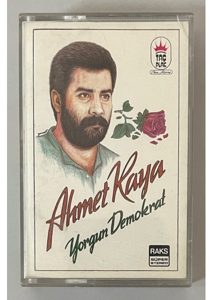 Ahmet Kaya Yorgun Demokrat Kaset (Orjinal Dönem Kağıt Baskı 2.el Kaset)