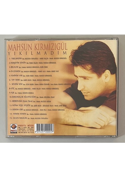 Mahsun Kırmızıgül Yıkılmadım CD (Orjinal Dönem Baskı)