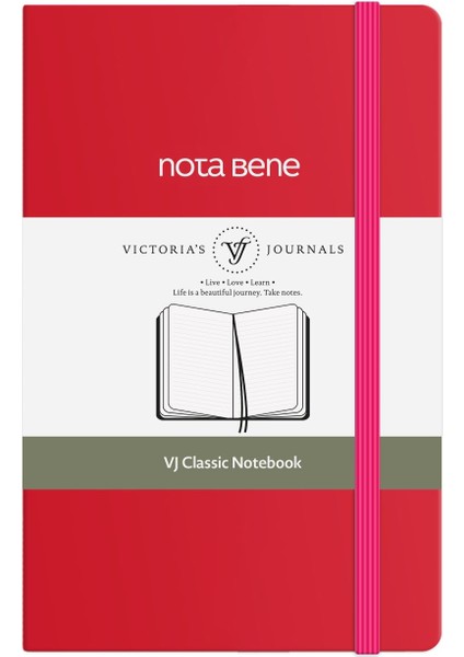 Nota Bene Classic Sert Kapak Defter, 9X14 Cm, Çizgili fiyatları