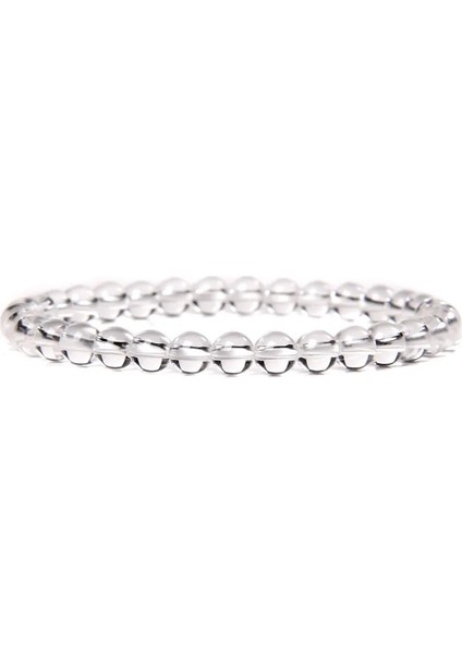 19CM Tarzı 42.temizle Kuvars 6 mm Beyaz Siyah Boncuk Bilezikler Doğal Taş Kadın Erkek Jades Agates Strand Boncuk Streç Elastik Halat Bilezik Reiki Takı (Yurt Dışından)