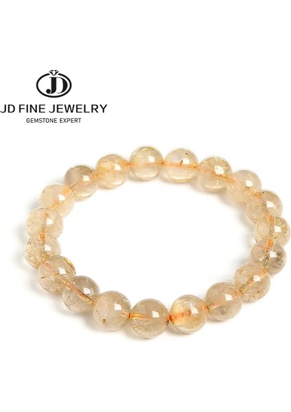 8mm Tarzı Buz Altın Rutilated Jd Altın Rutilated Kuvars Bilezikler Kadınlar Için Doğal Taş Boncuk Unisex Bilezik Takı Erkekler Bilezik Bilezik Dekorasyon (Yurt Dışından) modelleri