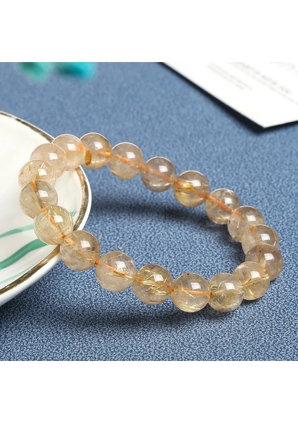 8mm Tarzı Buz Altın Rutilated Jd Altın Rutilated Kuvars Bilezikler Kadınlar Için Doğal Taş Boncuk Unisex Bilezik Takı Erkekler Bilezik Bilezik Dekorasyon (Yurt Dışından) indirimleri