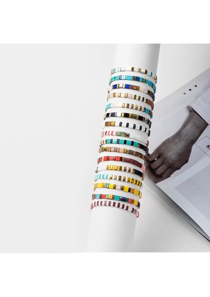 BCCY0172-13 Luokey Moda Boho Bilezik Kadınlar Için Japonya Miyuki Tila Boncuk Bilezik Arkadaşlar Charm Bilezik Takı Pulseras Mujer Hediye (Yurt Dışından) fırsatları