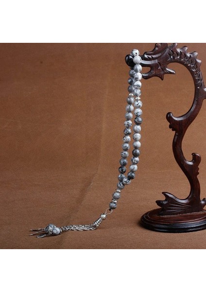 Sarı Kristal 8mm Doğal Taş Kristal Akik Boncuk Püskül Kolye 33 Tesbih Islam Müslüman Tesbih Allah Muhammed Tespih Kadın Erkek Için (Yurt Dışından) fiyatları