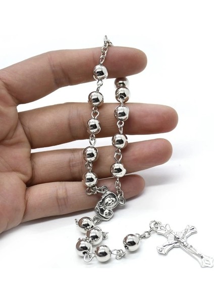 Qıgo Ccb Boncuk Rodyum Tespih Çapraz Bilezik Erkekler Kadınlar Için Dini Araba Jewerly (Yurt Dışından) fiyatları