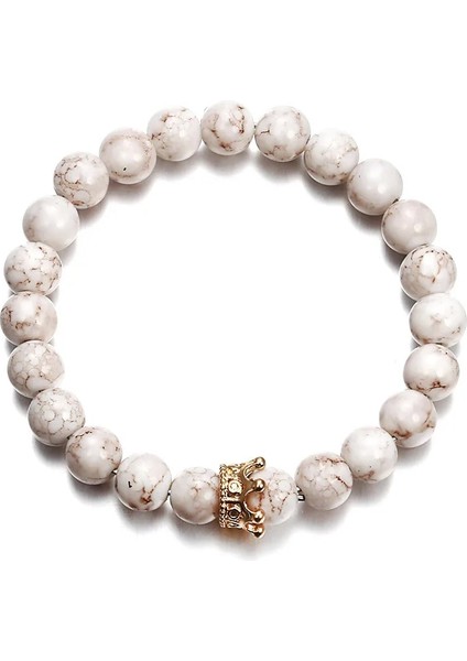 NS44 Moda Akrilik Mesafe Bilezikler Kadın Erkek Klasik Siyah ve Beyaz Charm Boncuk Bilezik ve Bilezik Takı (Yurt Dışından) modelleri