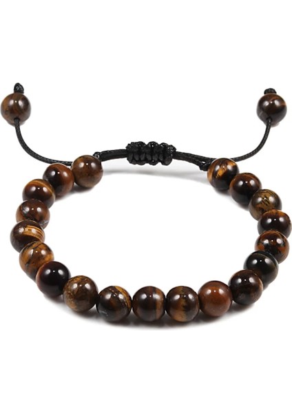 Mavi Clamm Tiger Eyes Doğal Taş Boncuk Bileklik Erkekler Kadınlar Için Bilezik Bilezik Örgülü Halat El Yapımı Bileklik Yoga Takı (Yurt Dışından) fiyatları