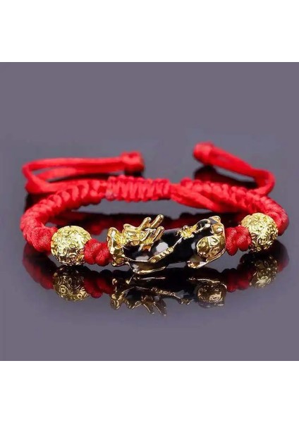 No.14 Boyutu Cesur Birlikler Boncuk Pıxıu Kadın Erkek Için Bilezik Obsidyen Taş Boncuk Bilezik Şanslı Cesur Servet Getirin Feng Shui Bilezikler Hediye (Yurt Dışından)