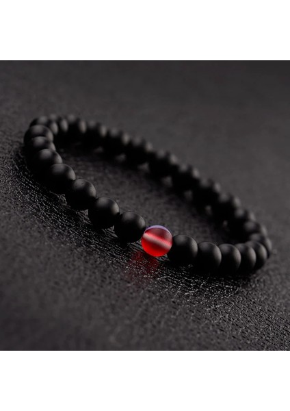 I1I2 Çiftler Mesafe Bilezikler Kadın Meurple Aytaşı Siyah Doğal Taş Boncuk Yoga Bilezikler Moda Takı Aksesuarları (Yurt Dışından) indirimleri