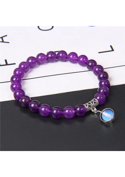 19CM Tarzı Tip 3 Kadın Buda Bilezik Doğal Gül Pembe Kuvars Kristal Taş Boncuk Bilezik Sevimli Lotus Ohm Charm Bilezik Yoga Takı Hediyeler (Yurt Dışından)