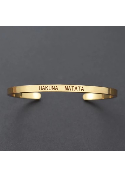 Antik Bronz Kaplama Ilham Verici Alıntılar Manşet Bilezik "endişelenme Mutlu Ol" Metal Oyma Bilezik Bileklik Moda Takı Arkadaşlar Için Hediyeler (Yurt Dışından)