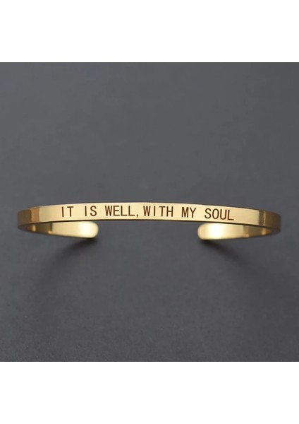 Antik Bronz Kaplama Ilham Verici Alıntılar Manşet Bilezik "endişelenme Mutlu Ol" Metal Oyma Bilezik Bileklik Moda Takı Arkadaşlar Için Hediyeler (Yurt Dışından) fırsatları