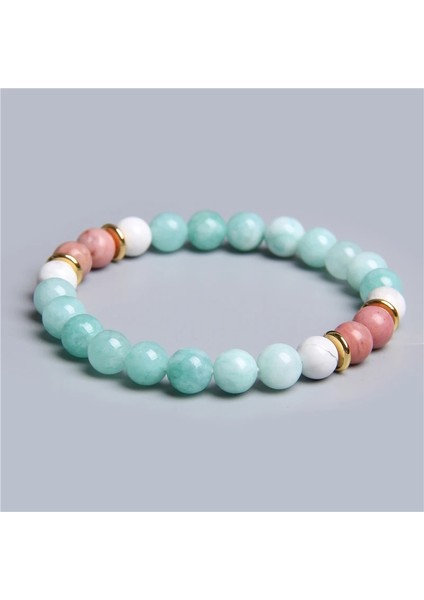 21CM Tarzı 1 Aventurin Kadınlar Için Doğal Siyah Pembe Beyaz Ham Taş Boncuk Boncuklu Bilezik Kadın Hediyeler Takı Doğal Rhodonite Rhodochrosite Bilezik (Yurt Dışından) indirimleri