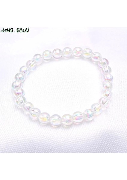 Pas Kırmızısı Mhs.sun Sevimli Heartshellunicornrainbow Kolye Boncuk Bileklik Kız Bebek Elastik Boncuklu Takı Bilezik Olorful (Yurt Dışından)