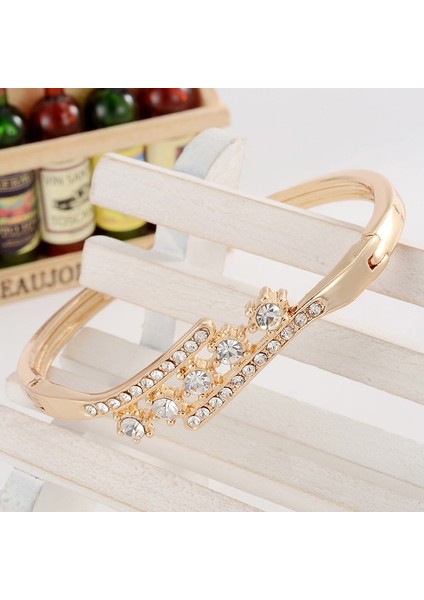 SL289 Mınhın Narin Yüksek Dereceli Oluşturulan Kristal Dekorasyon Bilezik Güzel Kadın Aksesuar Witg Sentetik Taklidi (Yurt Dışından) modelleri