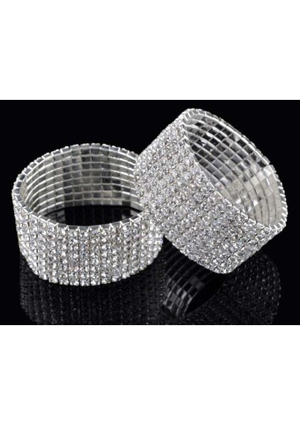 5 Sıra Gümüş Moda Satırlar Tam Kristal Rhinestone Elastik Bilezik Altın Bileklik Bling Bileklik Kadınlar Düğün Gelin Takı (Yurt Dışından) modelleri