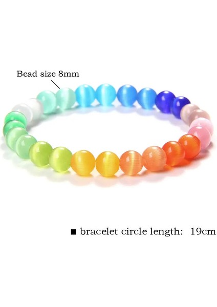 17CM Tarzı Tip 2 8mm Kedi Gözü Taş Boncuk Bilezik Moda Doğal Taş Sevimli Pembe Kromatik Boncuk Bilezik Bileklik Kadınlar Için Takı Hediyeler Pulseira (Yurt Dışından) fiyatları
