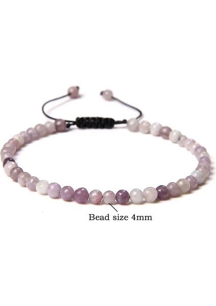 Labradorit 4mm Doğal Taş Boncuk Örgülü Bilezik Kadın Erkek Moda Kuvars Kristal Boncuklu Yoga Çakra Enerji Bilezik Takı Hediyeler (Yurt Dışından) fırsatları