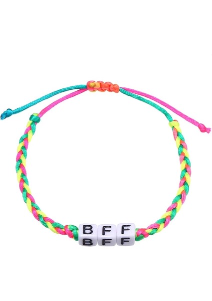 En Iyi Arkadaş Sevimli Mektup Boncuklu Bebek Kız Bilezik Çok Renkli Kelimeler Boncuk Bileklik Şeker Renk Tatlı Çocuk Bilezik Çocuklar Hediyeler (Yurt Dışından)