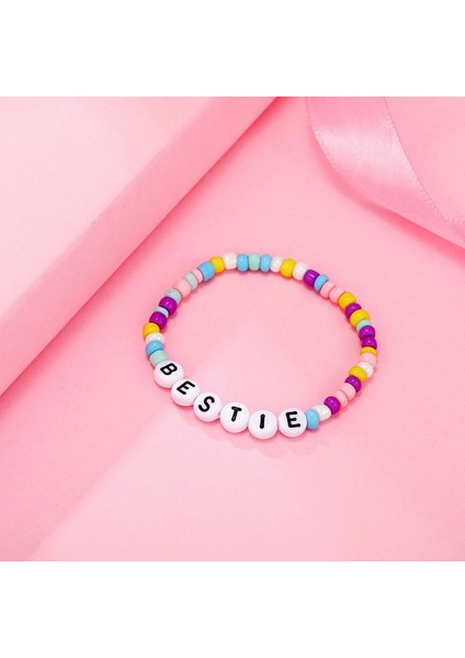 En Iyi Arkadaş Sevimli Mektup Boncuklu Bebek Kız Bilezik Çok Renkli Kelimeler Boncuk Bileklik Şeker Renk Tatlı Çocuk Bilezik Çocuklar Hediyeler (Yurt Dışından) indirimleri