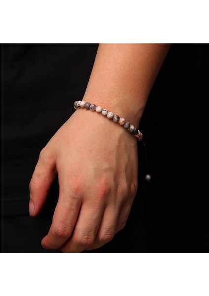 Pembe Aventurin Doğal 6 mm Çakra Mineral Taş Boncuk Bileklik Erkekler Mat Unkaite Labradorit Sınıf A Sodalite Bileklik Kadınlar Ayarlanabilir Takı (Yurt Dışından)