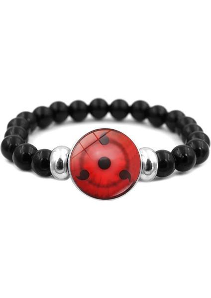 Stil-5 Anime Karikatür Diy Boncuk Bilezik Erkekler Kakashi Uchiha Sharingan Göz Snap Düğmesi Charms Kadınlar Için Bilezik Takı Cosplay Hediye (Yurt Dışından)