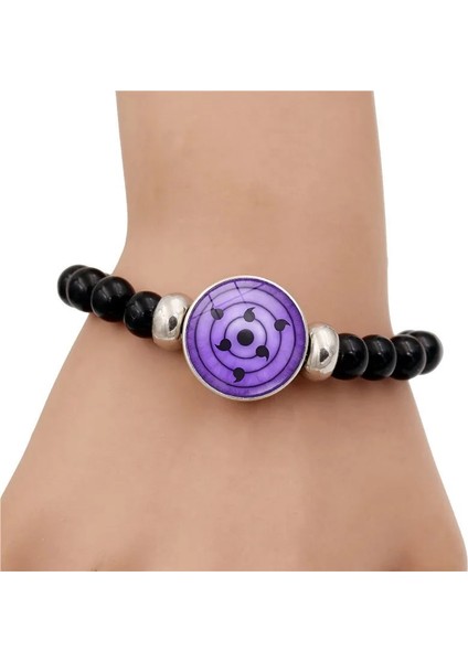 Stil-5 Anime Karikatür Diy Boncuk Bilezik Erkekler Kakashi Uchiha Sharingan Göz Snap Düğmesi Charms Kadınlar Için Bilezik Takı Cosplay Hediye (Yurt Dışından)