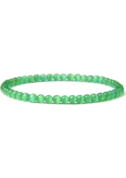 19CM Tarzı Sarı Kedi Gözü 4mm Boncuk Bileklik Kadın Erkek Doğal Taş Enerji Reiki Mini Bilezik El Yapımı Elastik Streç Bilezik Pulsera (Yurt Dışından) fiyatları