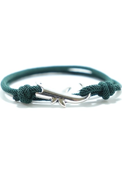 Yeşil Moda Ayarlanabilir Milan Iplik Bilezik Erkek Boyfriend Için Sevimli Köpekbalığı Braslet Çift Katmanlı Siyah Kırmızı Braclet Plaj Aksesuarları (Yurt Dışından)
