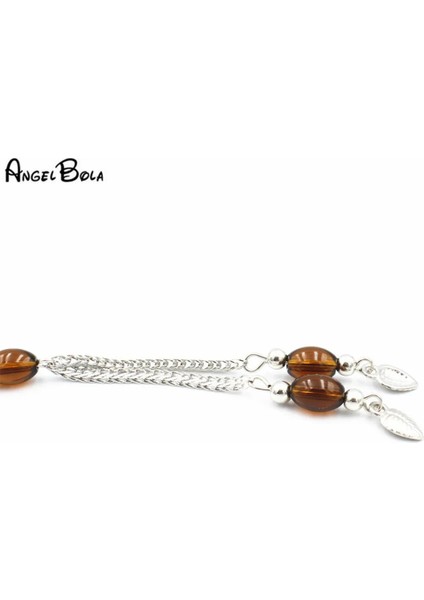 Kahverengi 6mm Müslüman Tespih Islam Moda Kristal Cam Tesbihler Tesbih Püskül Kolye 33 Boncuk Allah Muhammed Tespih Kadınlar Için Me (Yurt Dışından) fırsatları
