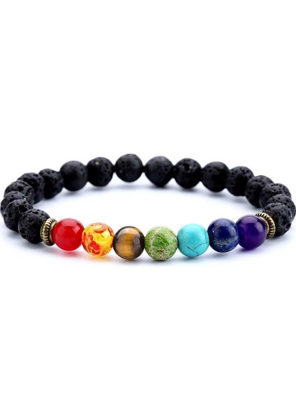 No.3 Boyutu Fashioakra Bilezik Kristal Taşlar Şifa Denge Boncukları Reiki Buda Mala Erkekler Kadınlar Için Anksiyete Şifa Bilezik (Yurt Dışından)