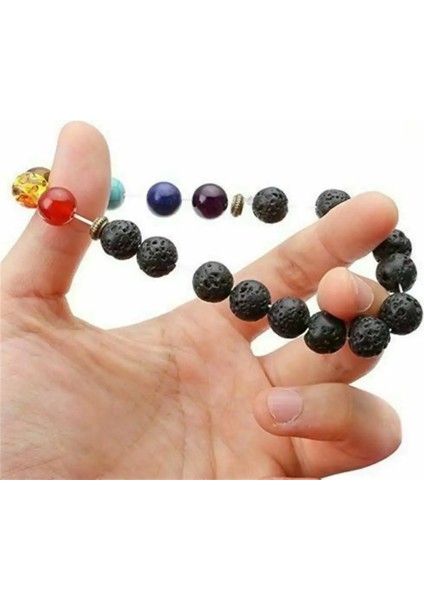 No.3 Boyutu Fashioakra Bilezik Kristal Taşlar Şifa Denge Boncukları Reiki Buda Mala Erkekler Kadınlar Için Anksiyete Şifa Bilezik (Yurt Dışından)