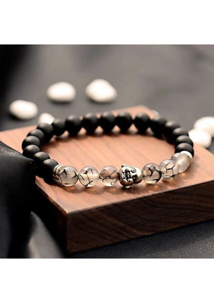 386-1 Moda Budizm Yoga Denge Bilezik Erkekler Bileklik Siyah Mat Doğal Taş Boncuk Bilezik Kadınlar Için Braclet Takı AB216 (Yurt Dışından) modelleri