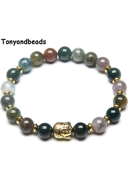 Jasper Haritası Doğal Taş Boncuk Bilezik Antik Altın Buda Charm Bilezik ve Bileklik Kadınlar Veya Erkekler Için No.nb5 (Yurt Dışından) fiyatları