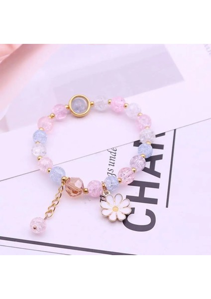 No.13 Boyutu Tatlı Kızlar Yaz Papatya Kolye Renkli Kristal Boncuk Bileklik Moda Kadın Bilezik Mizaç Charm Bilezik Takı Hediye (Yurt Dışından) fiyatları