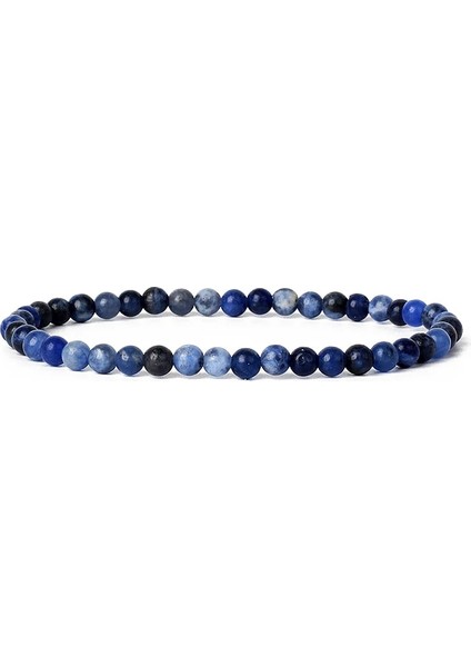 4MMBEADS-17CM Tarzı Sodalit mm Mini Enerji Charm Bilezik Doğal Taş Boncuk Yoga Şifa Bilezik Takı Kadın Erkek Best Friend Hediyeler Için (Yurt Dışından)