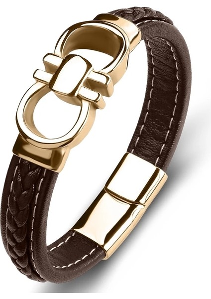 Iç Çevre 220MM Stili SJ119Z Mozo Moda Yeni Klasik Erkek Bilezik Deri Paslanmaz Çelik Charm Yüksek Li Kadın Punk Çok Renkli Takı Hediyeler 074 (Yurt Dışından)
