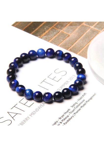 19CM Tarzı Mor Renkli Doğal Kaplan Gözü Taş Boncuk Bilezik 8mm Yuvarlak Taş Taş Boncuklu Enerji Bilezik Buda Takı Kadın Erkek Pulseras Için (Yurt Dışından) fırsatları