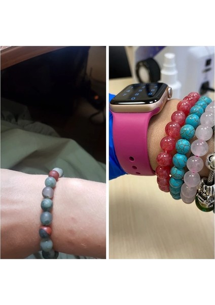 19CM Tarzı Pembe Zebra Taşı Doğal Çakra Bilezikler Kadınlar Için Cilalı Taş 8mm Boncuk Bilezik Femme Takı Rodokrozit Elastik Bileklik Dostluk (Yurt Dışından) indirimleri