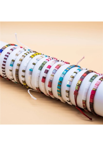 BCCY0172-5 Luokey Moda Boho Bilezik Kadınlar Için Japonya Miyuki Tila Boncuk Bilezik Arkadaşlar Charm Bilezik Takı Pulseras Mujer Hediye (Yurt Dışından) modelleri
