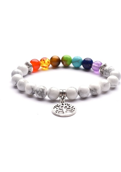 Güneş Sistemi Dıezı Erkekler Kadınlar 8mm Yoga 7 Çakra Boncuk Bilezik Budist Lotus Hayat Ağacı Strand Bilezikler Taş Takı (Yurt Dışından) fırsatları