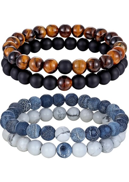 215 mm Stili Blcak Lav Kaplan Gözü Sıcak Et 7 Stil Çiftler Mesafe Bilezik Erkekler Kadınlar Için Doğal Taş Yoga Boncuklu Bilezik Arkadaş Hediye Charm Strand Takı (Yurt Dışından) fırsatları