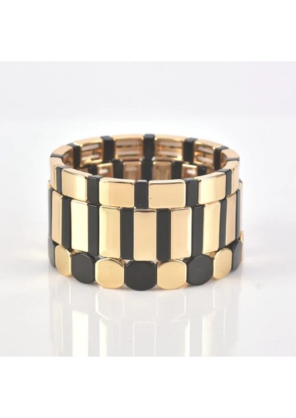18CM Ayarlanabilir Stil HDB058-3 Ksra Yeni Trendy Bilezikler Erkekler Çini Boncuk Bilezik El Yapımı Takı Kadınlar Kadın Hediye Için Son Moda Bileklik Zebra Çizgili (Yurt Dışından)