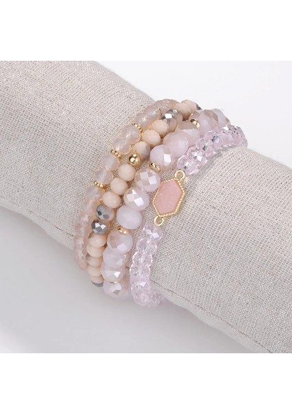 D Et Druzy Drusy Gerilebilir Kristal Boncuklu Kombinasyon Bilezikler Paket Set Hediye Woma Bileklik Moda De Luxe (Yurt Dışından) fiyatları